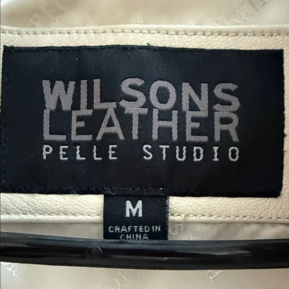 Wilsons Leather Women's Ivory Jacket - Picture 2 of 4